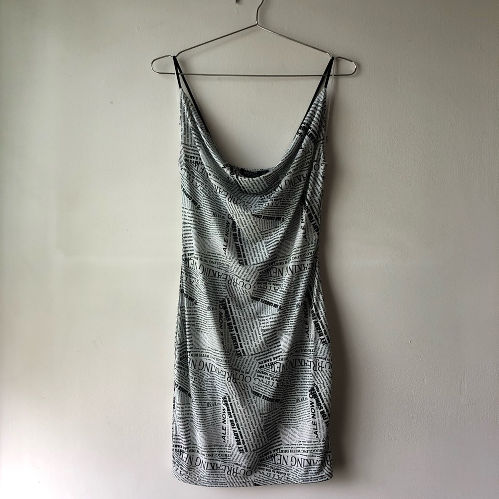 Nasty gal Newspaper Print Dress